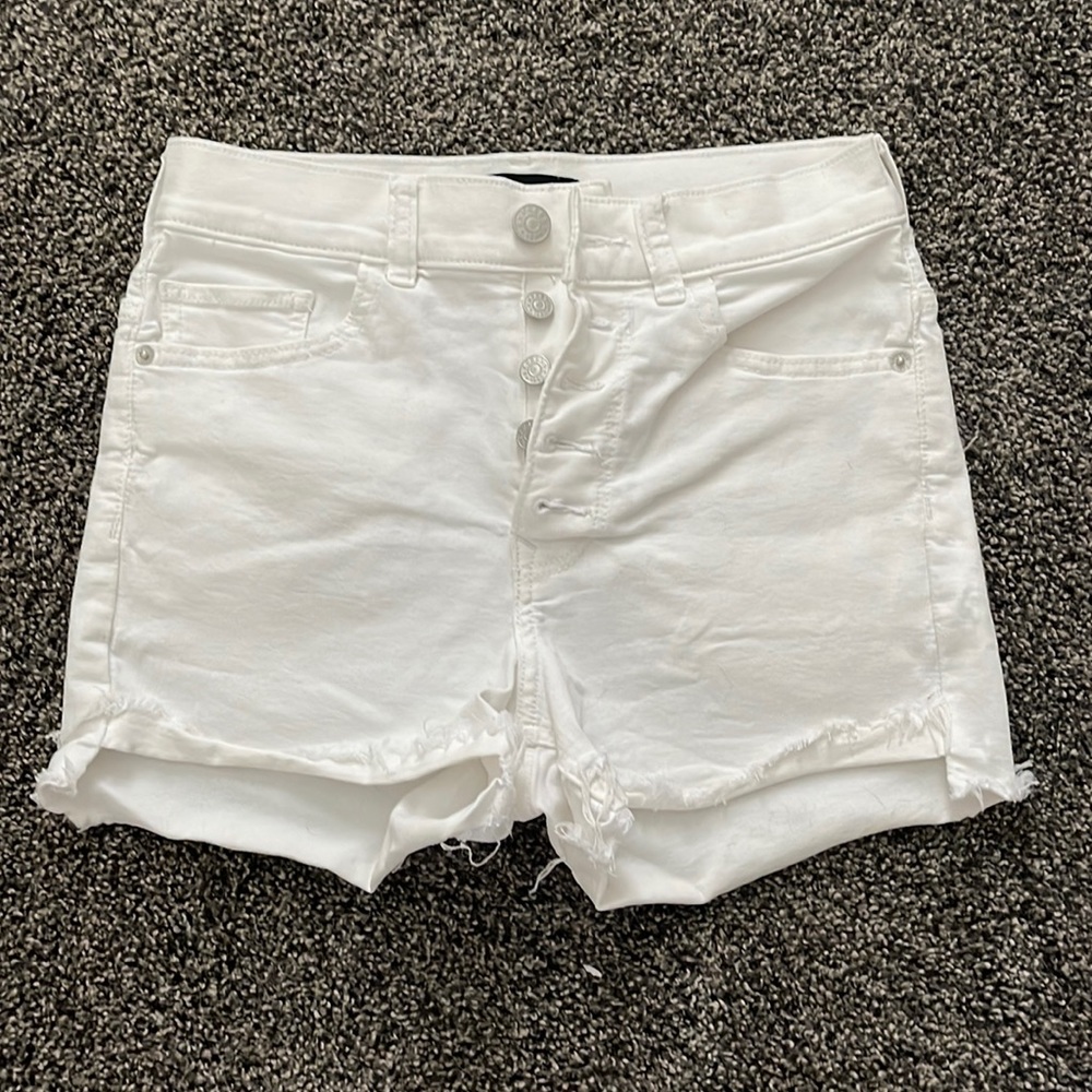 Express White Jean Shorts
